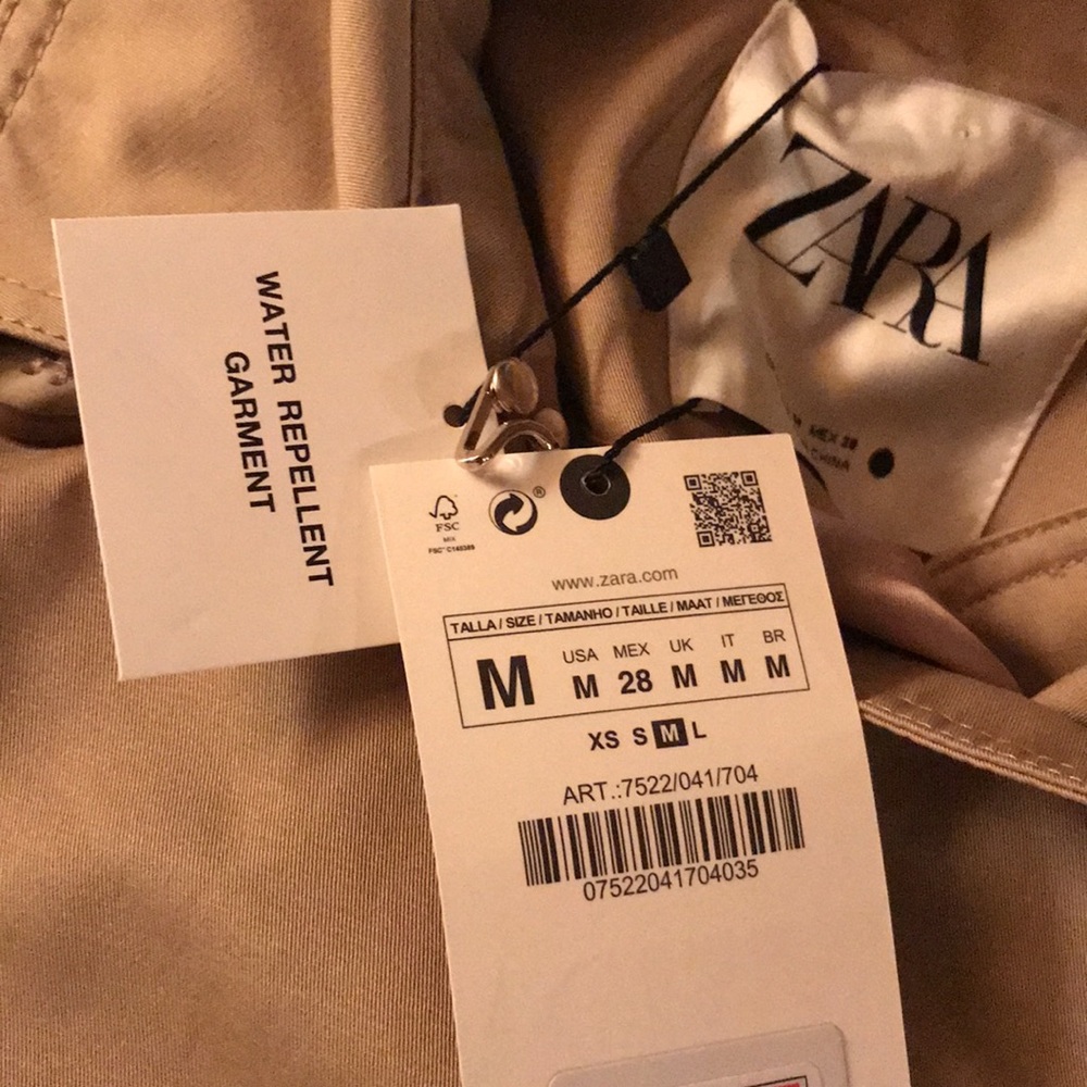 Zara Belted Trench Coat - Picture 9 of 9